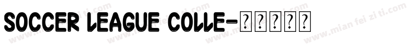 Soccer League Colle字体转换